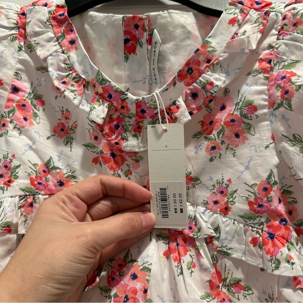 Janie and Jack Floral Blouse - Picture 4 of 5
